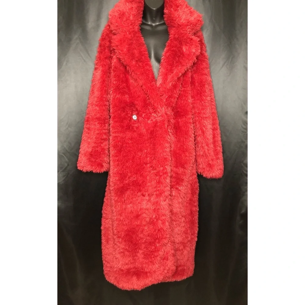 Free People Evys Faux Fur Plush Sherpa Teddy Coat $198 XS - Picture 4 of 6